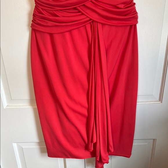 Famous Luxury Giambattista Valli NWOT Draped & Fitted Red Dress Made in Italy - Picture 7 of 12